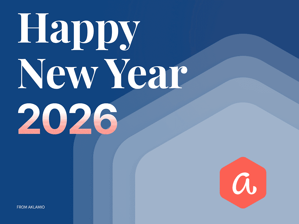 ✨ Happy New Year 2026 from the Aklamio Team! 🎉