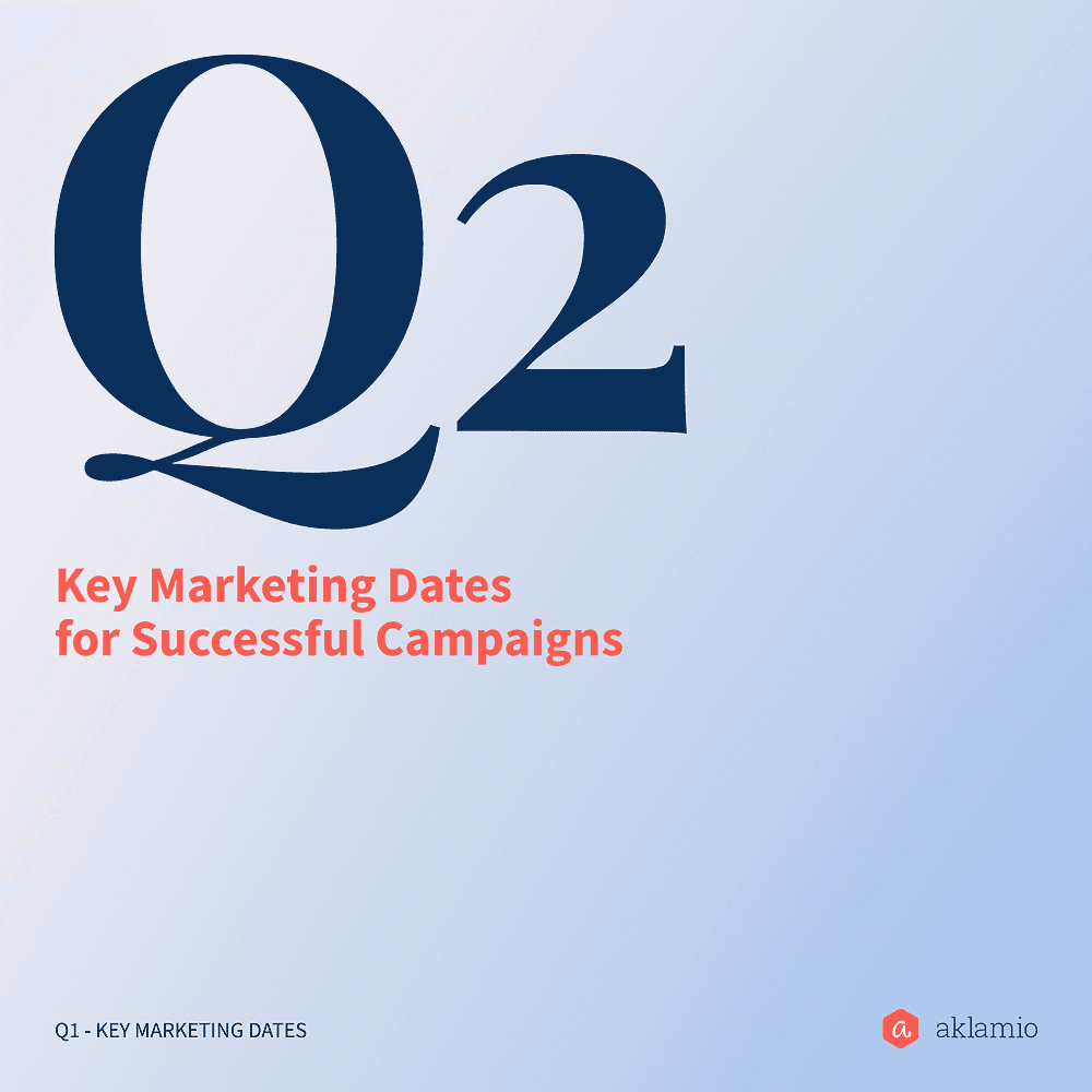 Q2 key marketing dates: how to plan impactful campaigns in April, May, and June